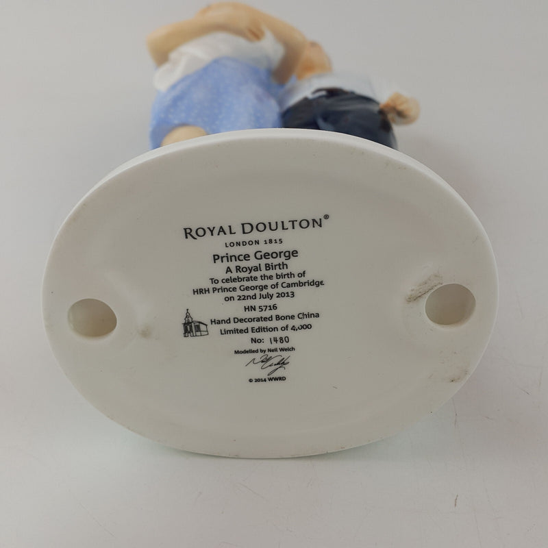Royal Doulton Figurine HN5716 Prince George With CoA -  RD 8673