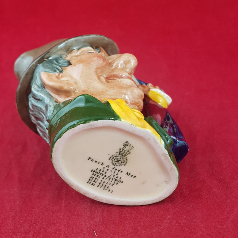 Royal Doulton Small Character Jug D6593 - Punch and Judy Man - 7161 RD