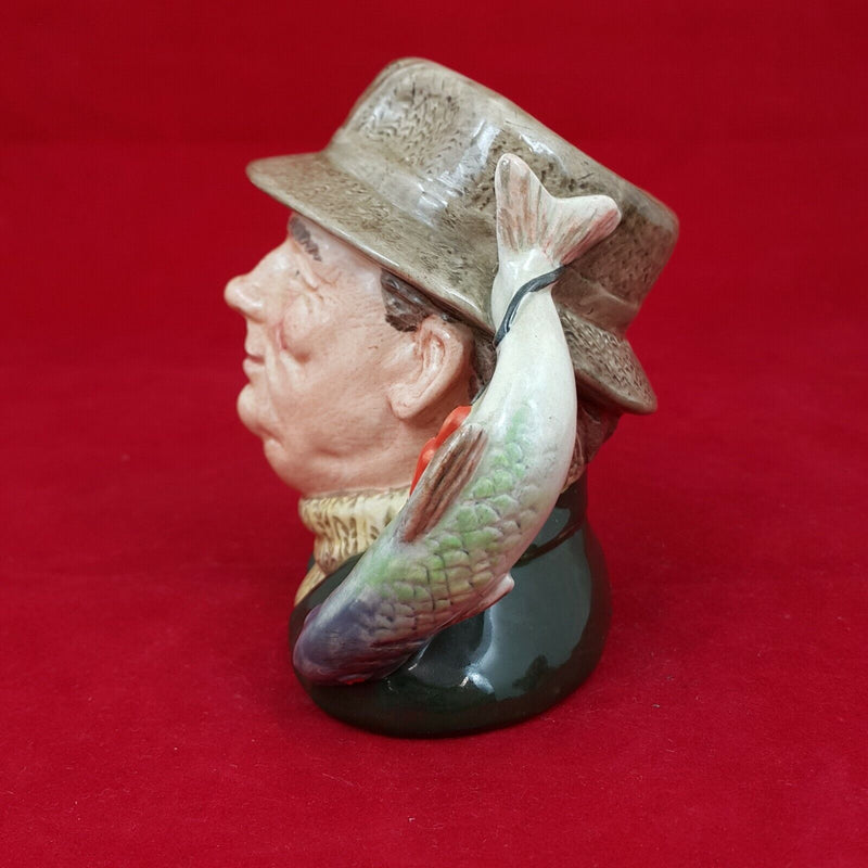 Royal Doulton The Angler Lure Handle Small Character Jug - D6866 - RD