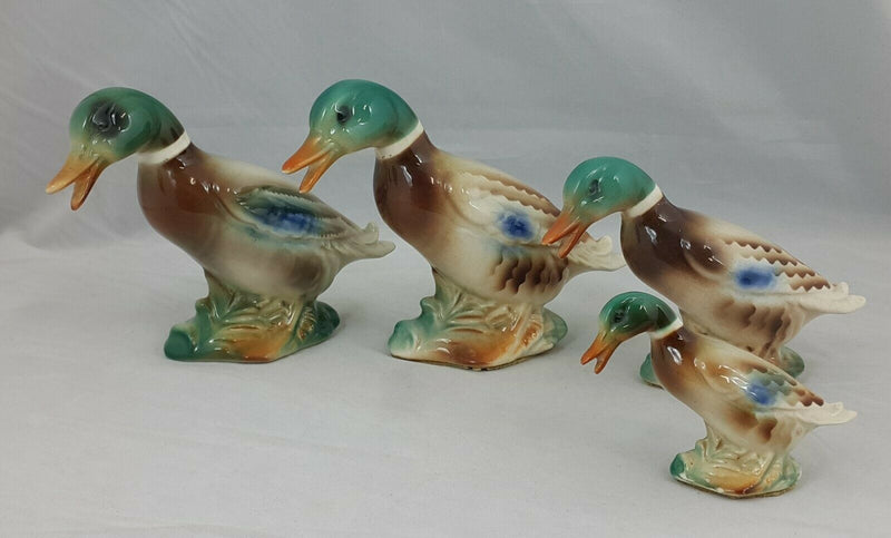 Mallard Ducks Pair of Four - Unbranded, Not Sure - Damaged