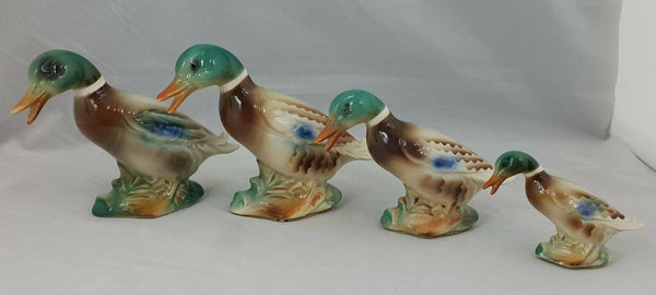 Mallard Ducks Pair of Four - Unbranded, Not Sure - Damaged