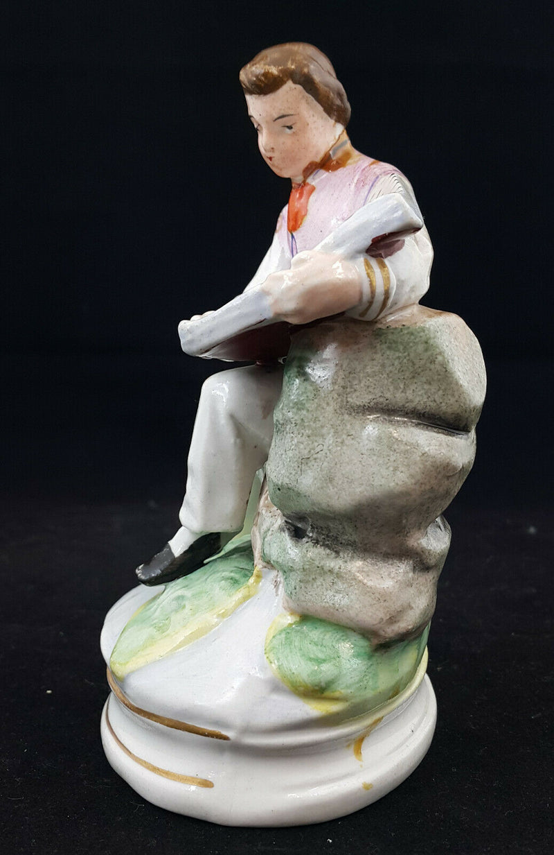 Dresden Figurine Boy Reading Book - Restored