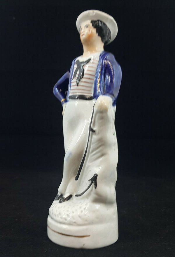 Staffordshire Sailor Figurine - Chipped/Cracked