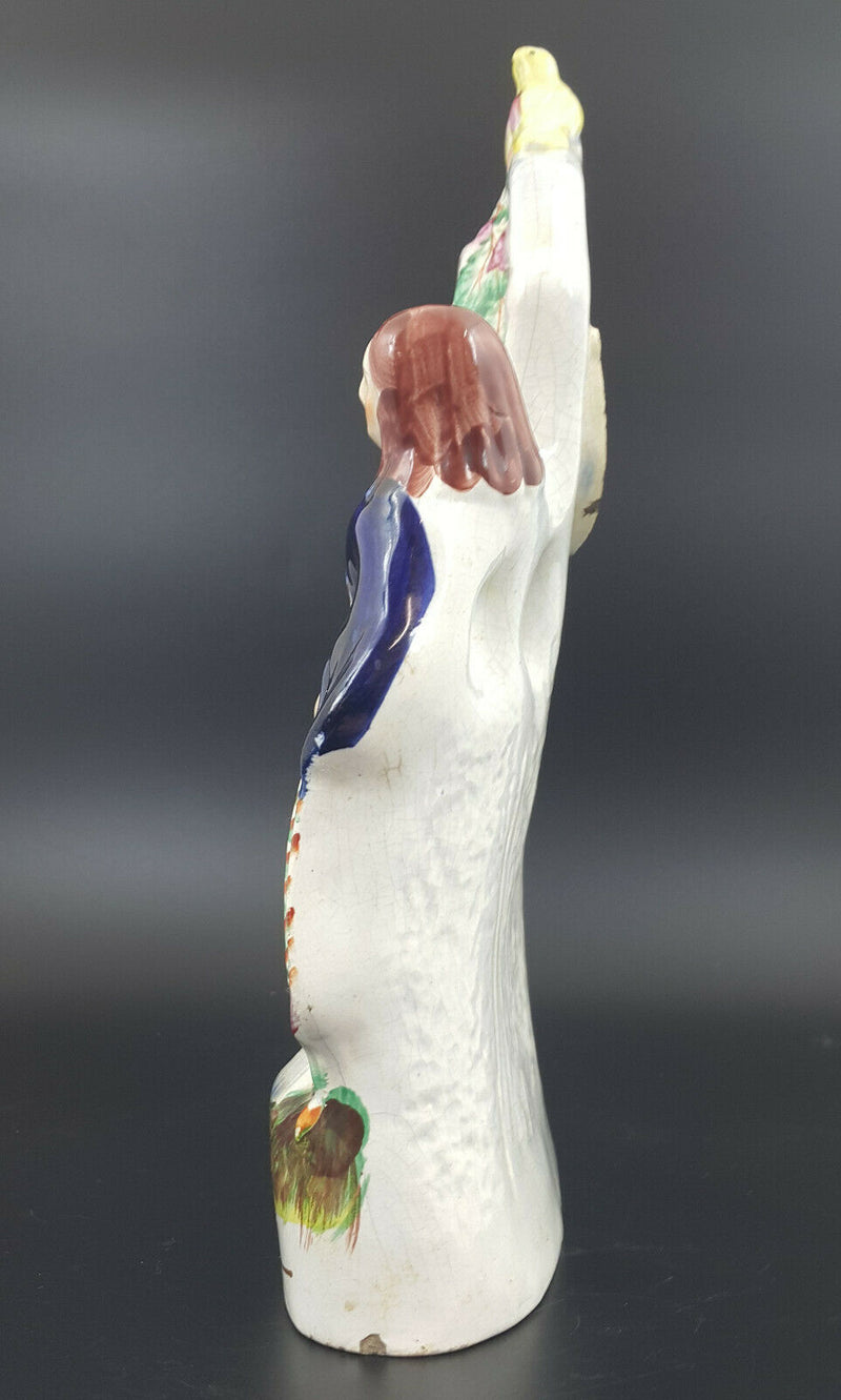 Staffordshire Figurine Flatback Pocket Holder Watch Three Graces- Base Chipped
