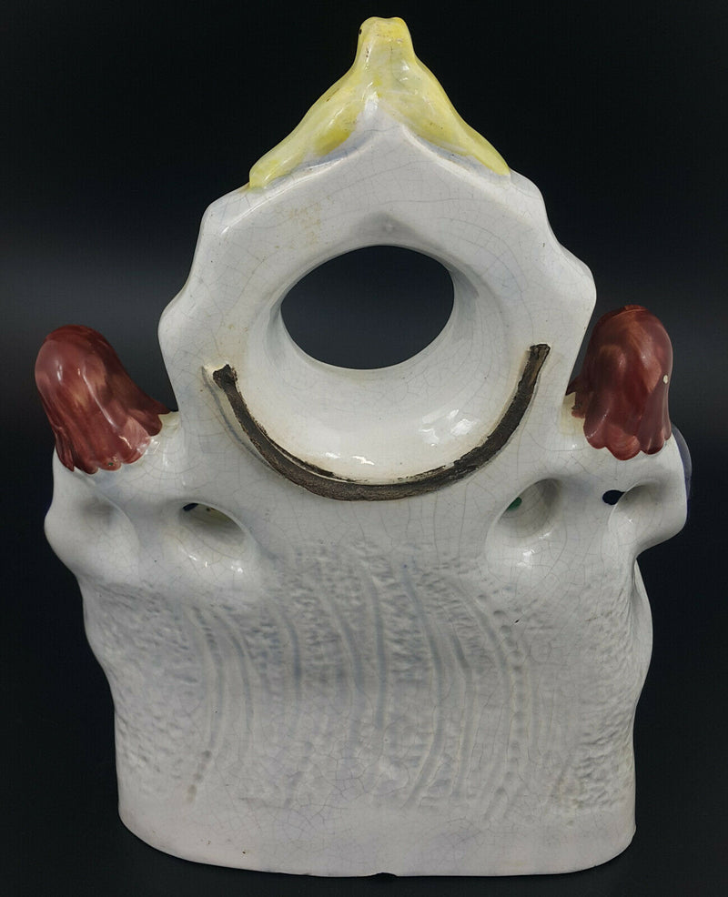 Staffordshire Figurine Flatback Pocket Holder Watch Three Graces- Base Chipped