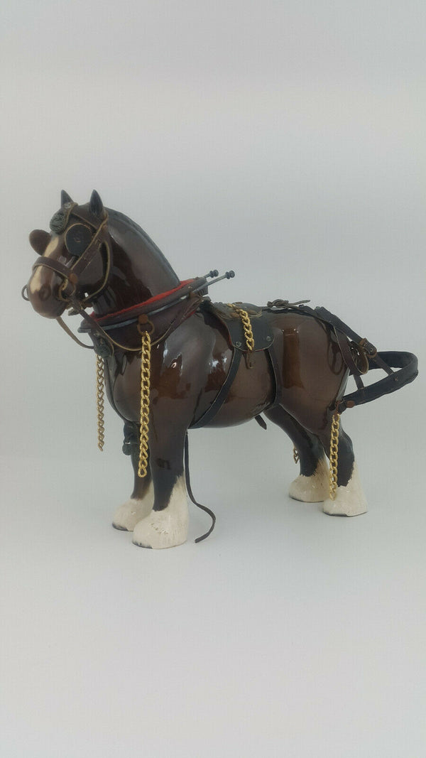 Beswick Horse Burnham Beauty Model 2309 With Cart - Incomplete