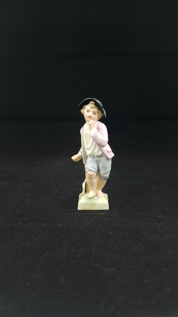 KPM Figurine Boy Berry Picking - Restored/Damaged