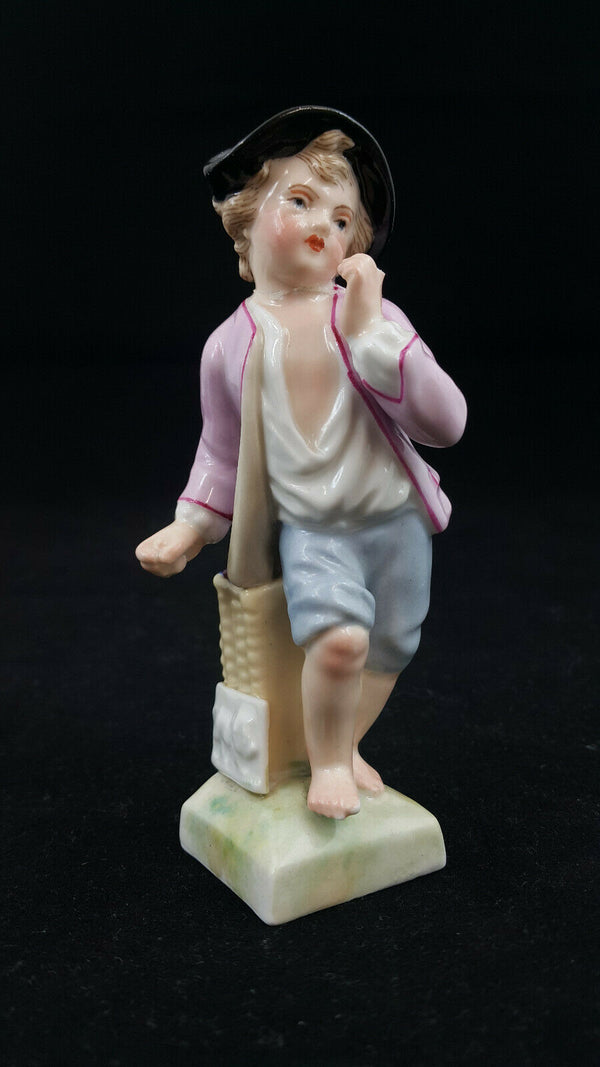 KPM Figurine Boy Berry Picking - Restored/Damaged