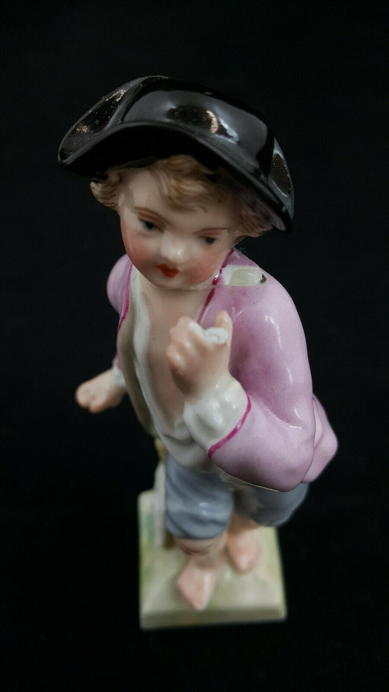 KPM Figurine Boy Berry Picking - Restored/Damaged
