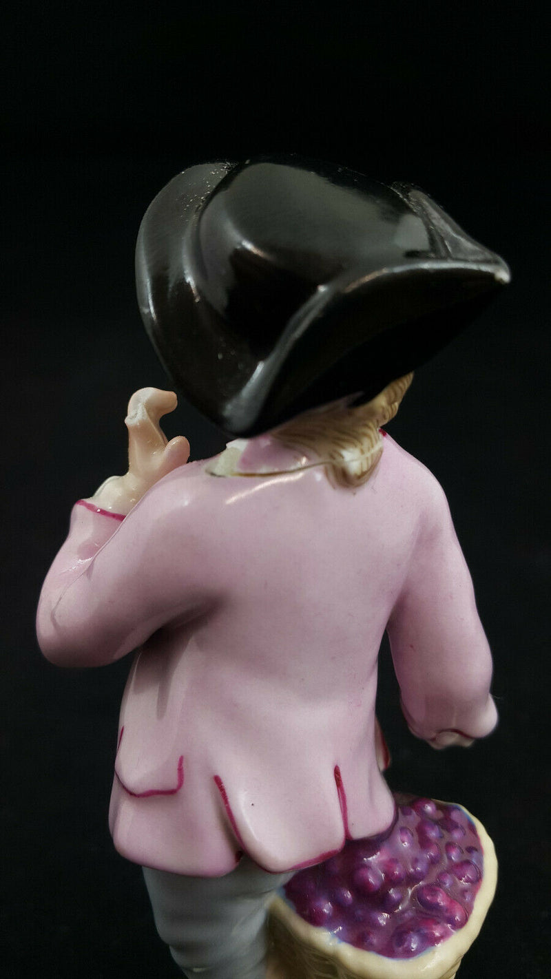 KPM Figurine Boy Berry Picking - Restored/Damaged