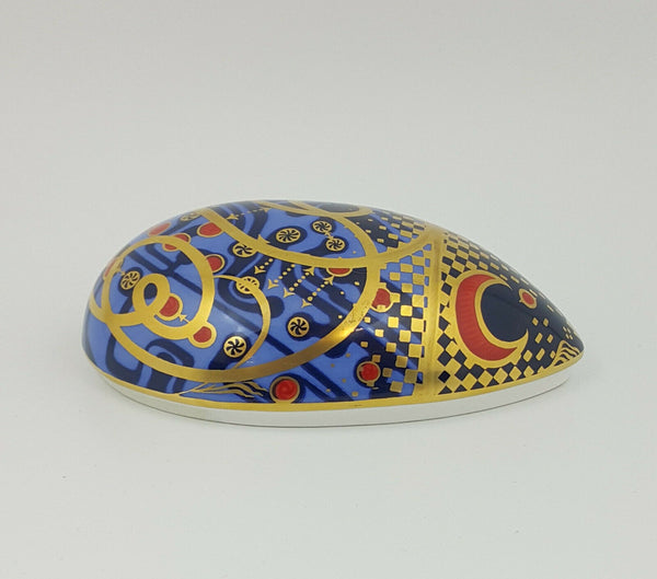 Royal Crown Derby Paperweight Computer Mouse - Gold Stopper
