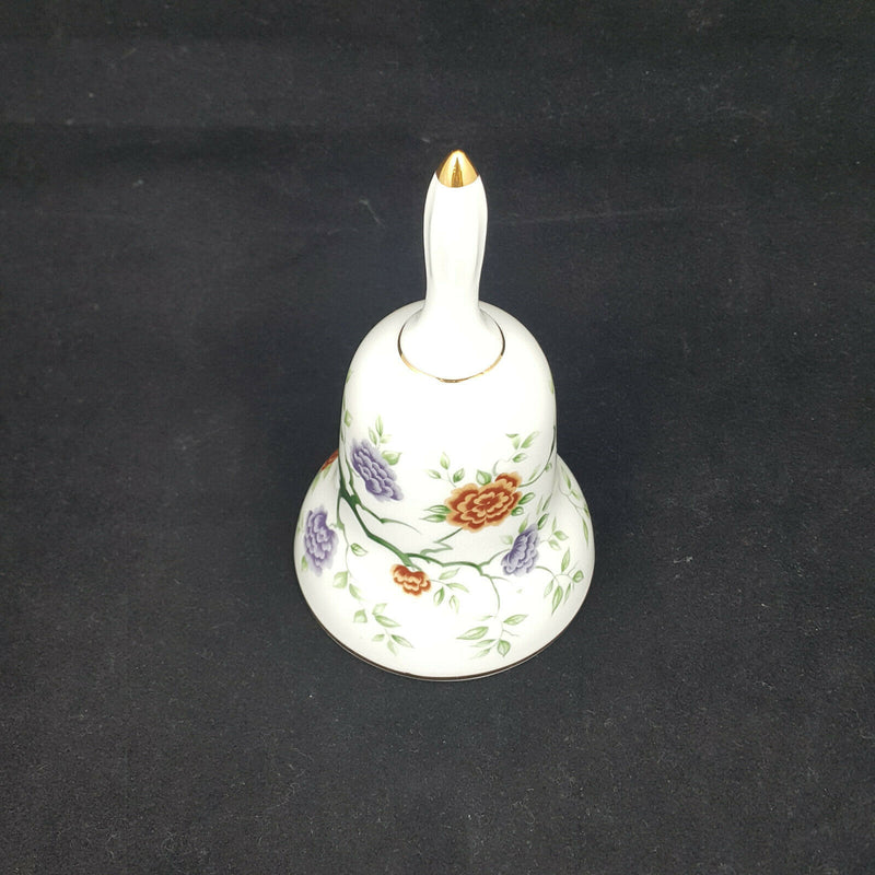 The Danbury Mint Bell Green, Red & Purple Floral