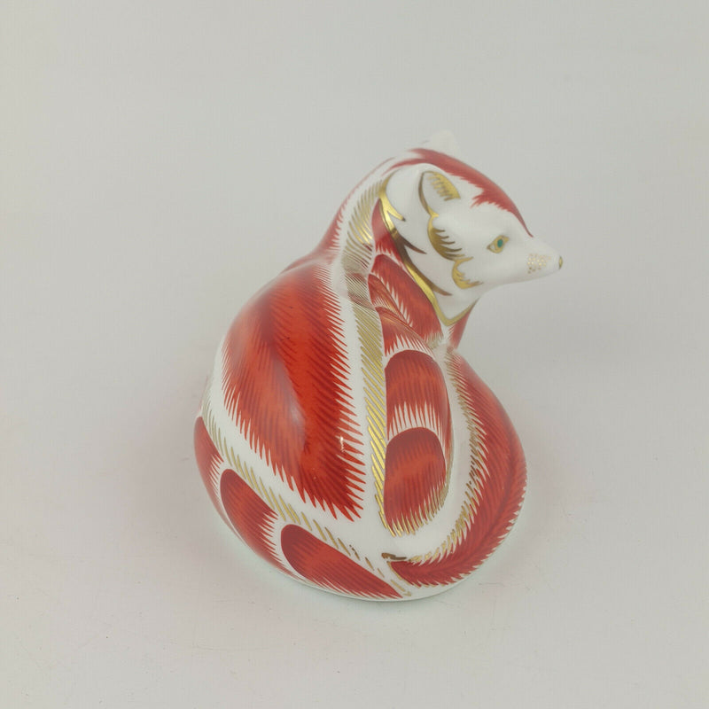 Royal Crown Derby Paperweight - Red Fox (gold stopper) - 524  RCD