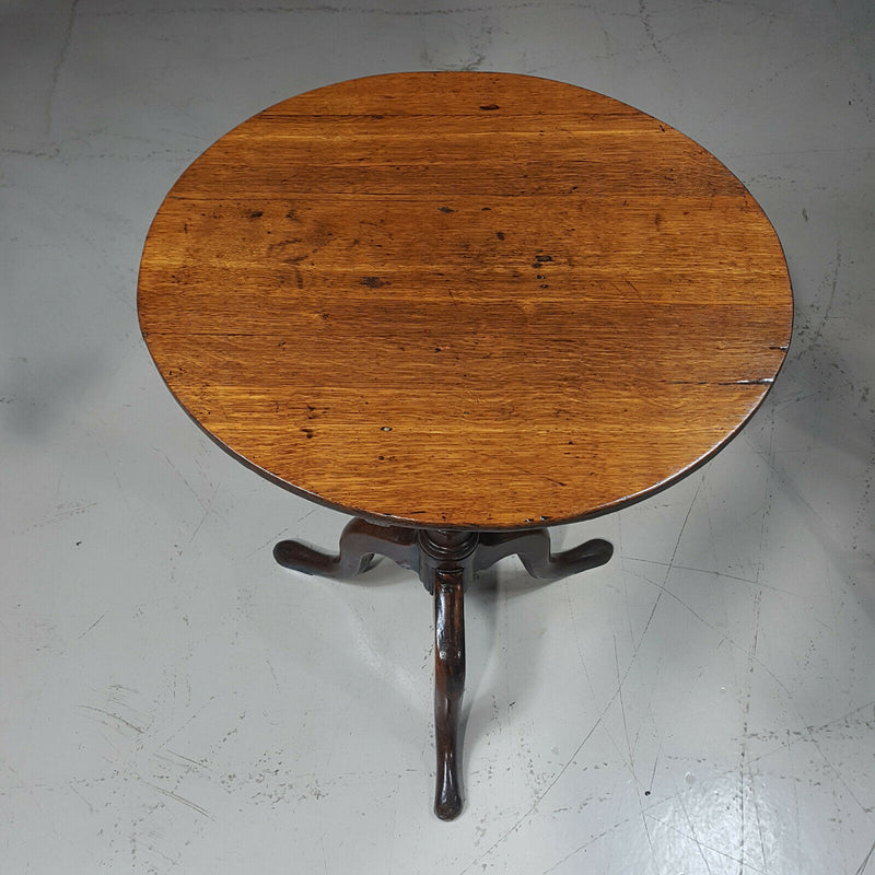 19th Century Oak Tripod Table F7