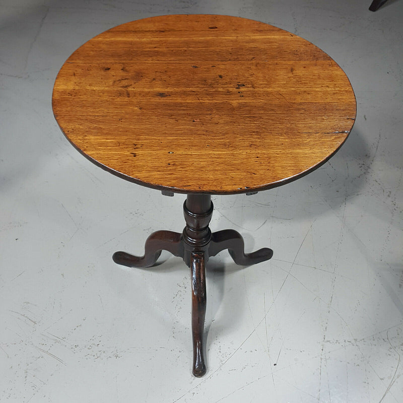 19th Century Oak Tripod Table F7