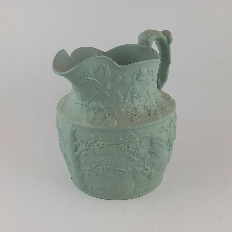 Green Parian Relief Jug - NA 1066