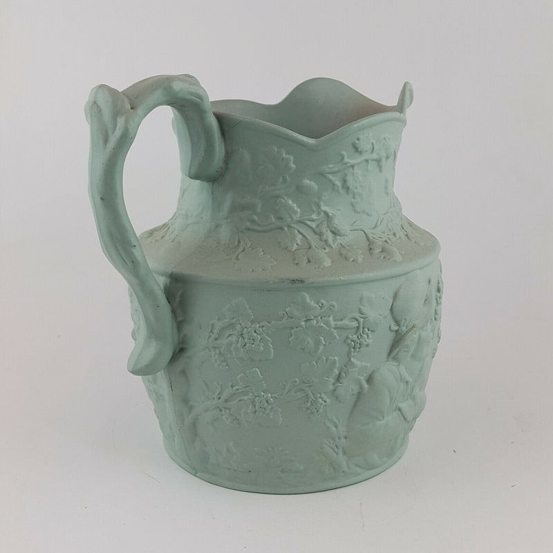 Green Parian Relief Jug - NA 1066