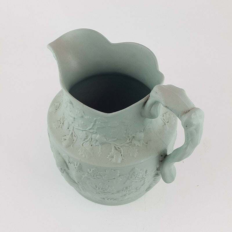 Green Parian Relief Jug - NA 1066