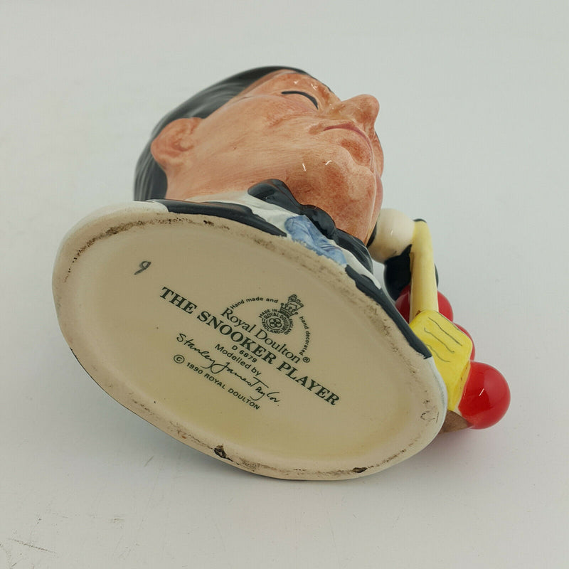 Royal Doulton Character Jug Small - The Snooker Player D6879 – RD 1168