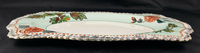 Johnson Bros Hand Painted Rose Rectangular Dish