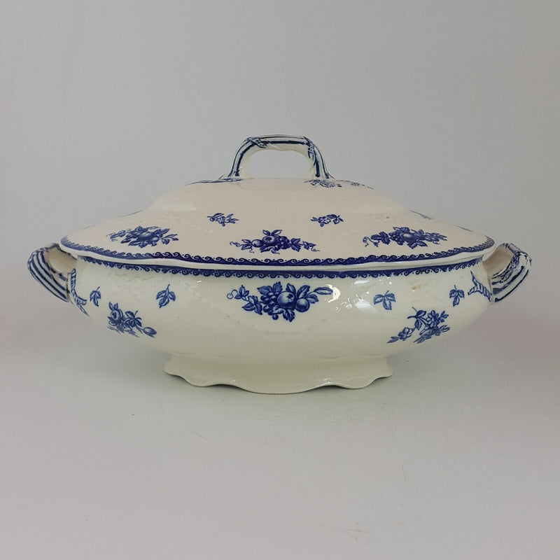 Wedgwood Blue & White Two Vegetable Tureens with Lid - 6334 WD