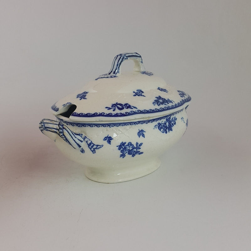 Wedgwood Blue & White Two Vegetable Tureens with Lid - 6334 WD