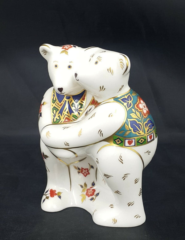 Royal Crown Derby Paperweight Bear Hug No Stopper