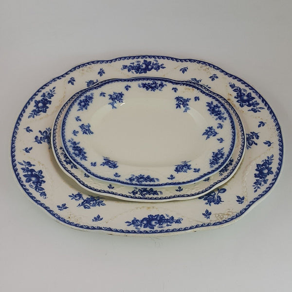 Wettstein Wedgwood Blue & White Three Platters Set - 6338 WD