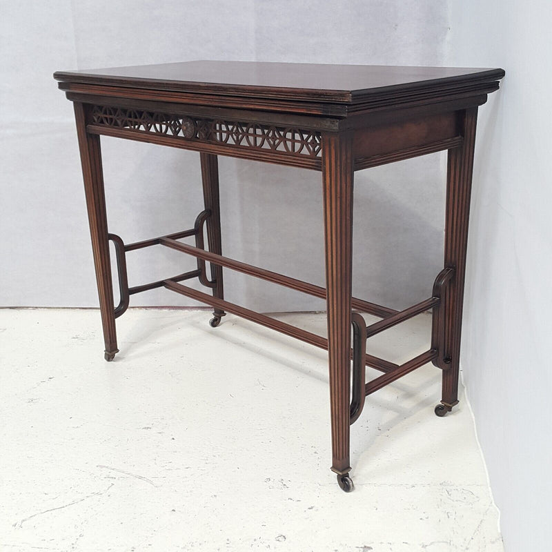 Ornate Vintage Wooden Hall Table - F72
