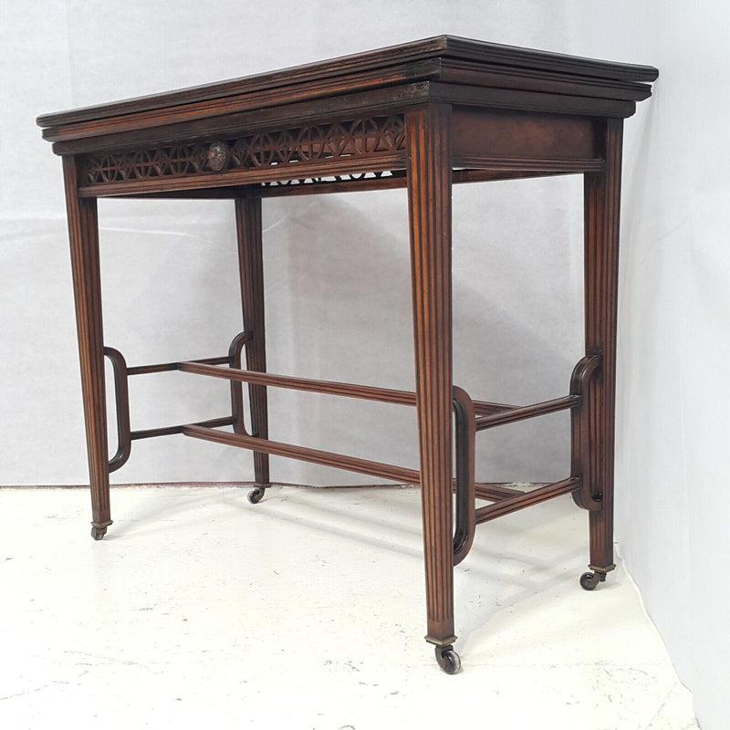 Ornate Vintage Wooden Hall Table - F72
