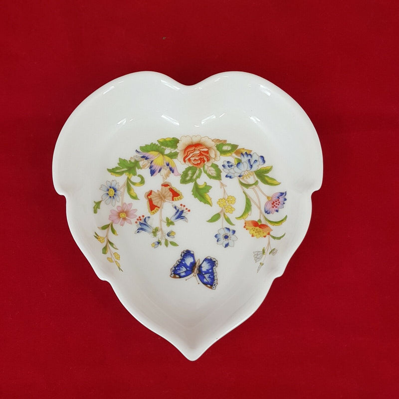 Aynsley Camellia Bone China Trinket Dish Made in England Floral