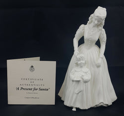 Royal Worcester Figurine A Present for Santa Ltd Ed - Broken Glass