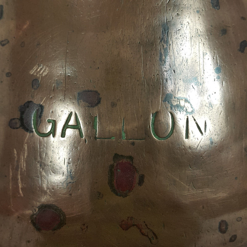 19th Century Graduated Copper Jug ( 1 Gallon ) - NA 831