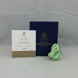 Royal Worcester Candle Snuffer Crocodile, Ltd Ed, Boxed & CoA