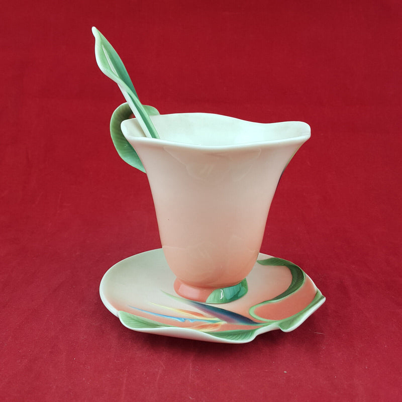 Franz - Summer Bird Of Paradise Teacup, Saucer & Spoon - NA 1395