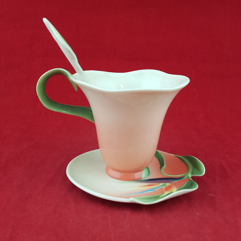 Franz - Summer Bird Of Paradise Teacup, Saucer & Spoon - NA 1395