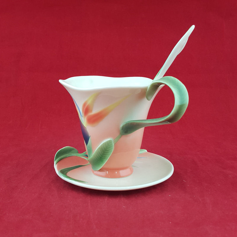 Franz - Summer Bird Of Paradise Teacup, Saucer & Spoon - NA 1395