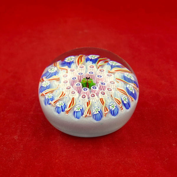 John Deacons Perthshire Art Glass Paperweight Millefiori With Butterfly- NA 1408