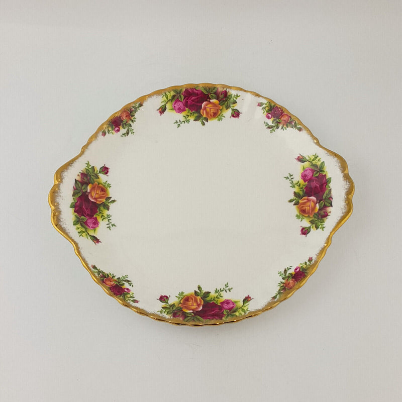Royal Albert Old Country Roses - Handled Cake / Sandwich Serving Plate - NA 1562
