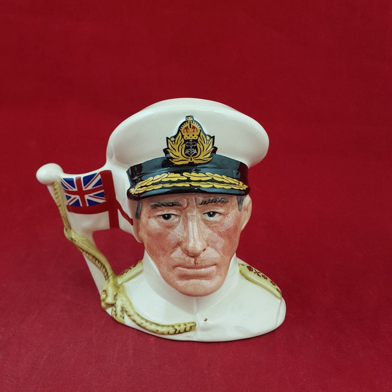 Royal Doulton Small Character Jug D6851 - Earl Mountbatten of Burma - 6881 RD