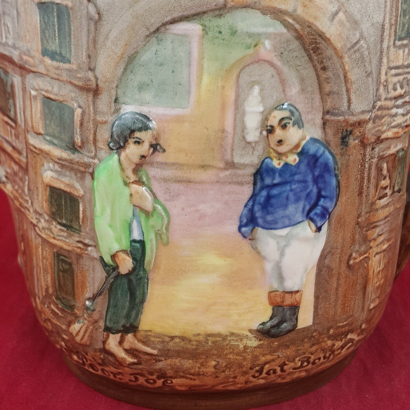 Royal Doulton Dickens Ware Relief Jug D6394 - Fat Boy & Poor Jo - 6733 RD