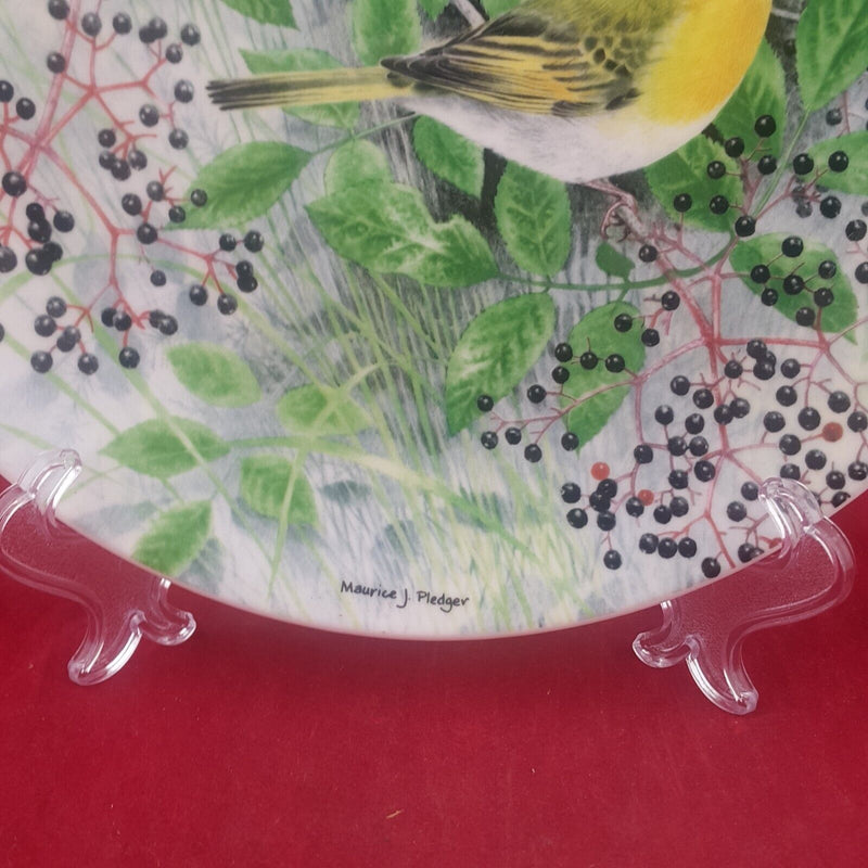 Royal Doulton Plate Wood Warbler with CoA Box - 6750 RD