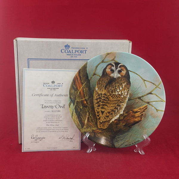 Coalport Decorative Plate 1990 - Tawny Owl - 6767 CP