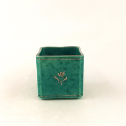 Gustavberg Argenta Small Square Pot by Wilhelm Kage - 7030 OA