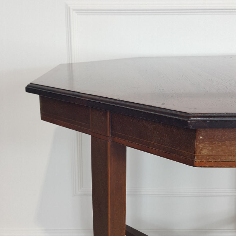 Edwardian Inlaid Mahogany Octagonal Table - F150