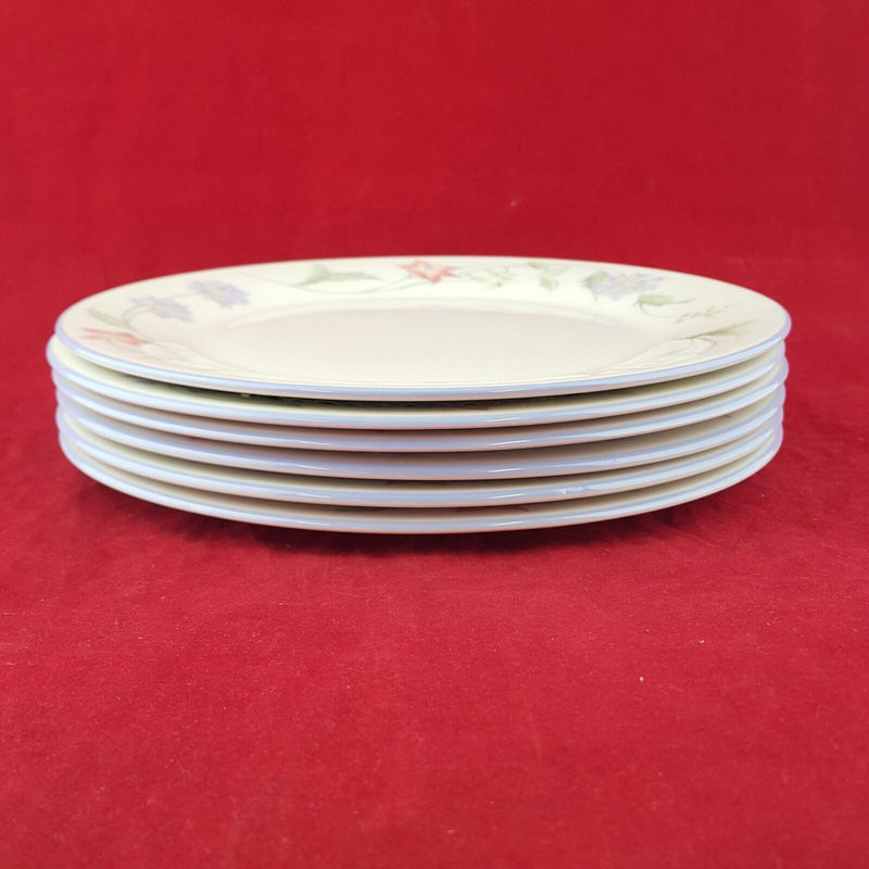 Royal Doulton Expressions Summer Carnival Side Plates x 6 - 7088 RD