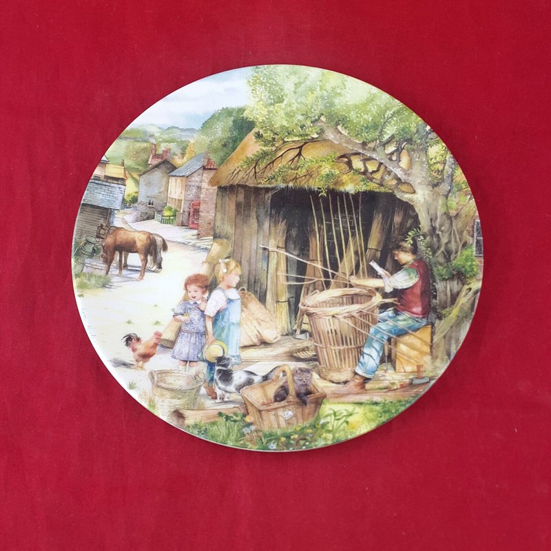 Royal Doulton Plate - The Basket Maker (Boxed & CoA) - RD 1866