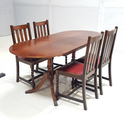 Vintage Dining Table With Four Chairs - F69