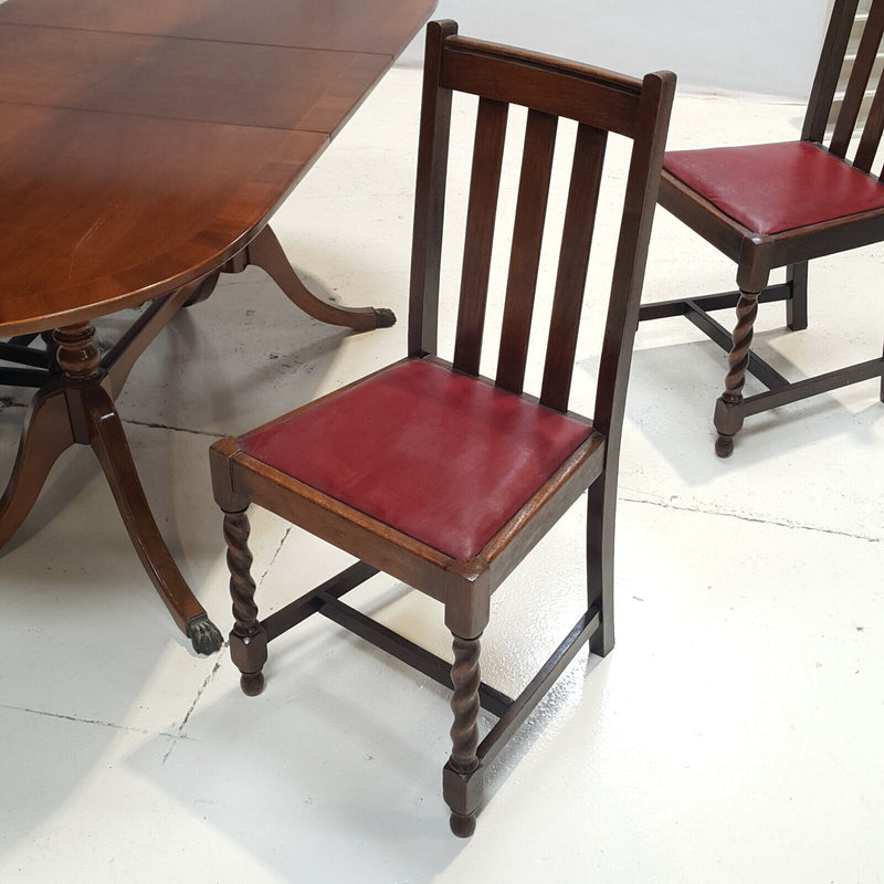 Vintage Dining Table With Four Chairs - F69