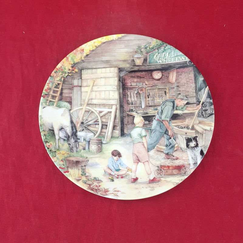 Royal Doulton Plate - The Wheelwright (Boxed & CoA) - RD 1868